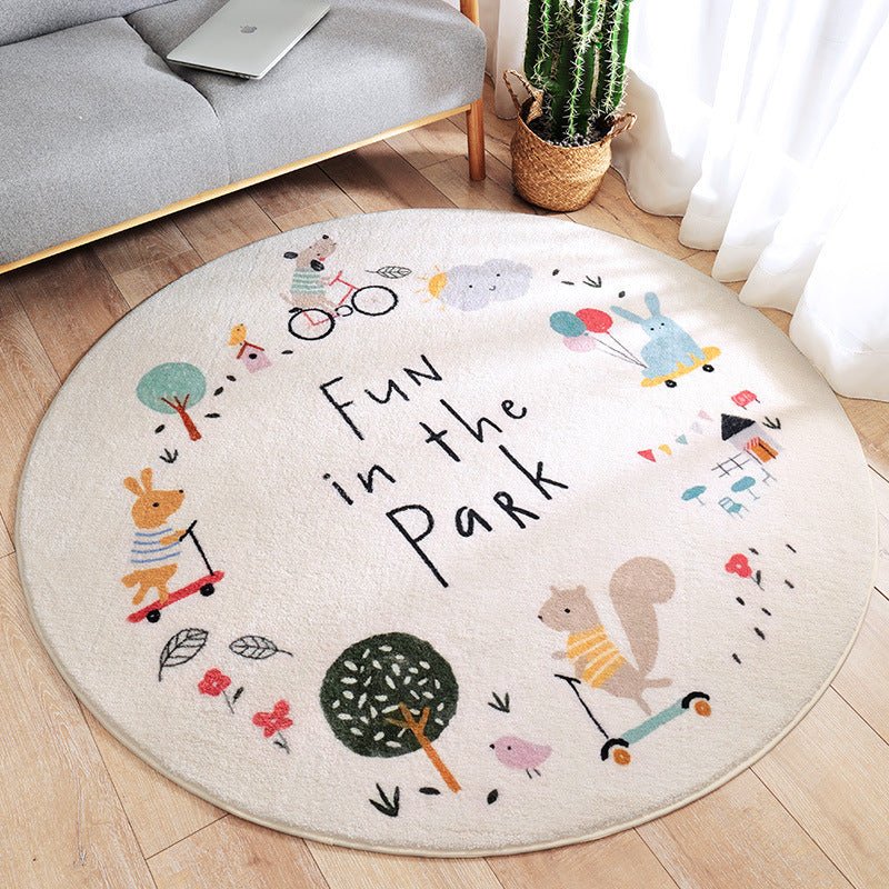 Cartoon Thickened Tea Table Blanket Bedroom