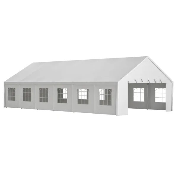 US Local 20x40FT Party Tent Heavy Duty, Large Wedding Event Shelters With 3 Carry Bags & Removable Sidewalls, Outdoor Canopy Gazebo Commercial Tents For Parties Carport Camping Garden Patio
