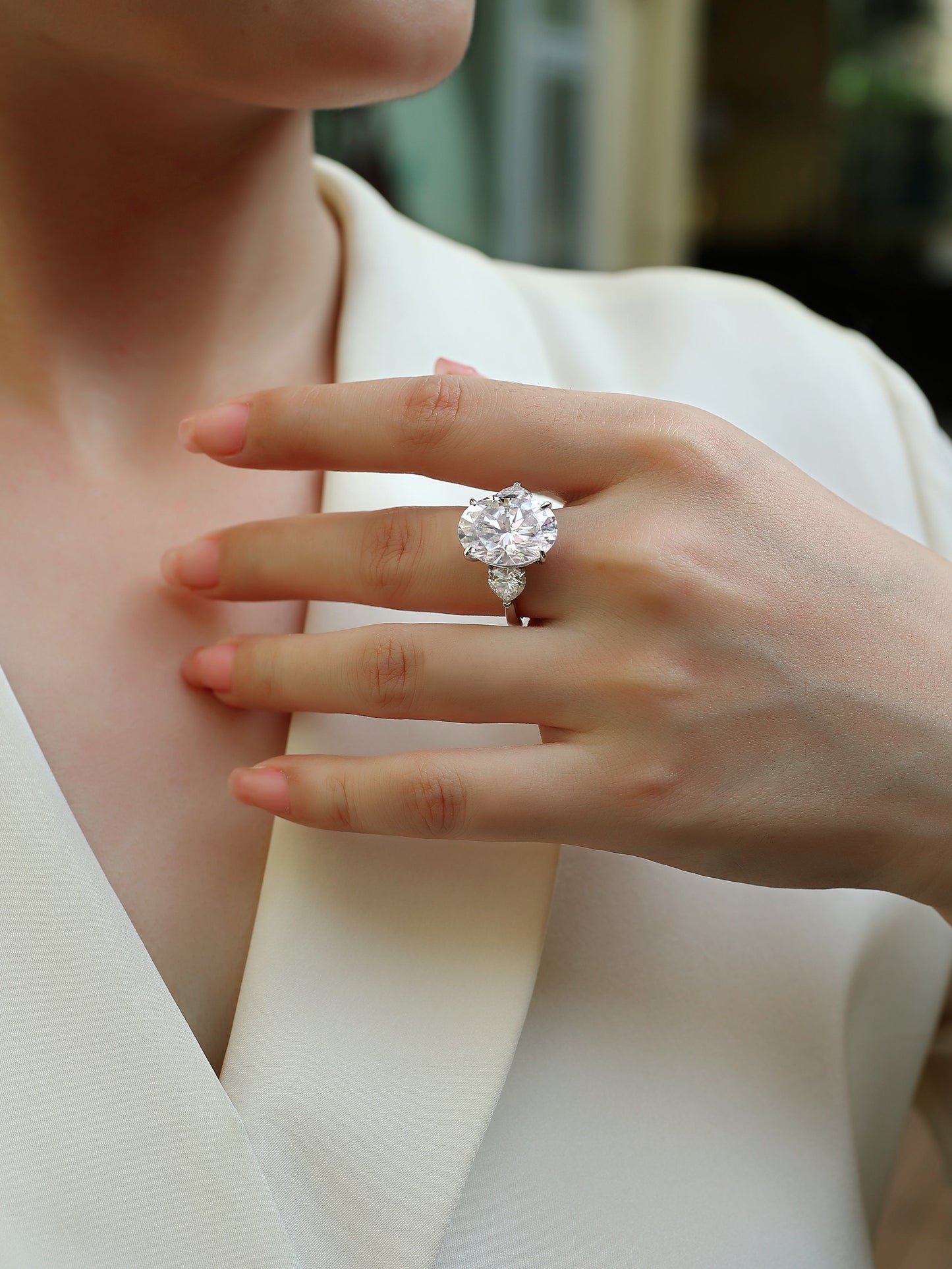 US Local Soul Resonance - A Fashionable And Luxurious Jewelry Accessory Set With Moissanite S925 Sterling Silver And Platinum-plated Diamond