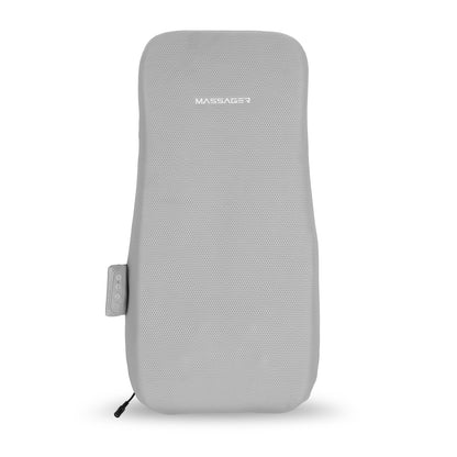 US Local 1 Set Full Back Massager With Rolling Kneading Nodes Soothing Heating 3D Deep Tissue Shiatsu Chair Massage Pad For Lumbar Upper Lower Back Gift For Women Men