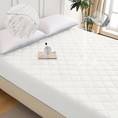 US Local Diamond Grid Ultrasonic Waterproof Mattress Protector