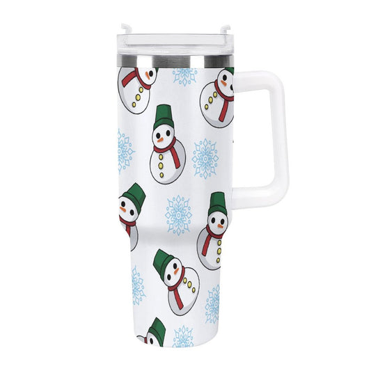 PHDT00315 POD US Local Tumbler 40 oz Large Capacity Car Cup Christmas Snowman Snowflake