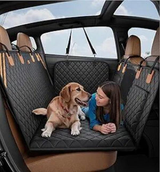 US Local Made4Pets Pet Dog Car Back Seat Cover Back Seat Extension Pad Can Bear 400 Pounds Waterproof And Non-slip Dog Car Hammock Eight-layer Hard Bottom With PE Foam Easy To Install And Clean