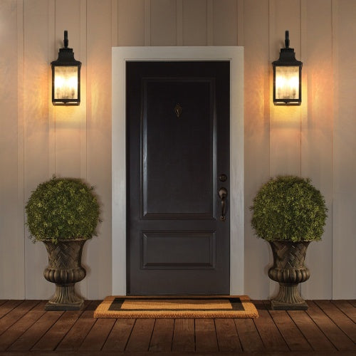 US Local Large Outdoor Glass Wall Light Supports Many Types Of Bulbs -2 Packs