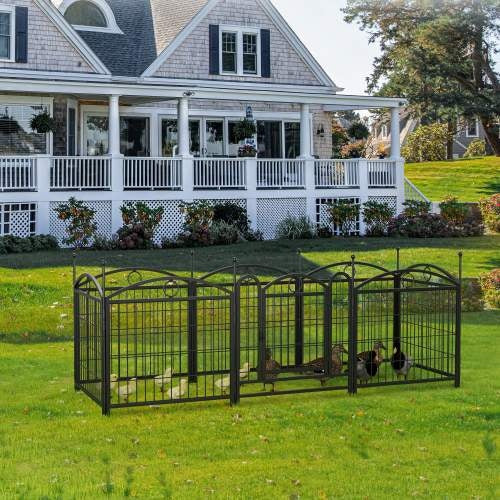 US Local Dog Playpen Indoor 24 Inch 8 Panel Metal Dog Playpen