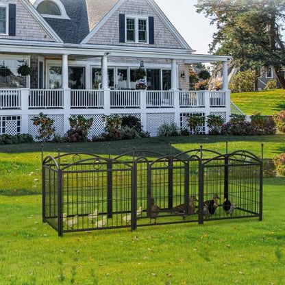 US Local Dog Playpen Indoor 24 Inch 8 Panel Metal Dog Playpen