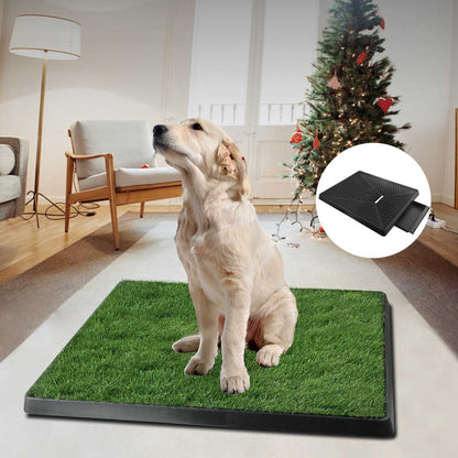 US Local 1 Pc Dog Potty Training Artificial Grass Pad Pet Cat Toilet Trainer Mat Puppy Loo Tray Turf For Small Medium Dogs Indoor Outdoor Use