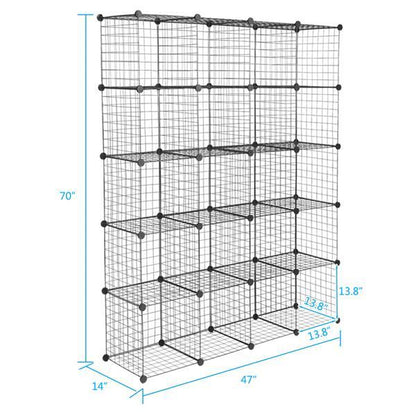 US Local 20 Grid Iron Mesh Material Storage Rack