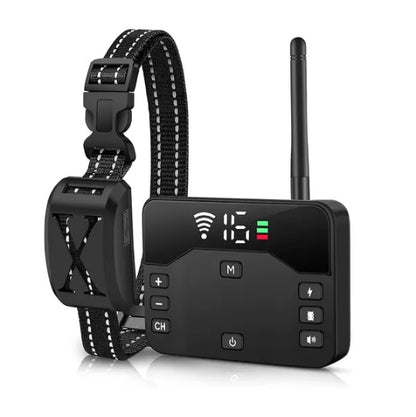 US Local 2 In 1 Wireless Electric Dog Fence Waterproof Pet Shock Boundary Containment System Electric Training Collar For Small Medium Large Dogs