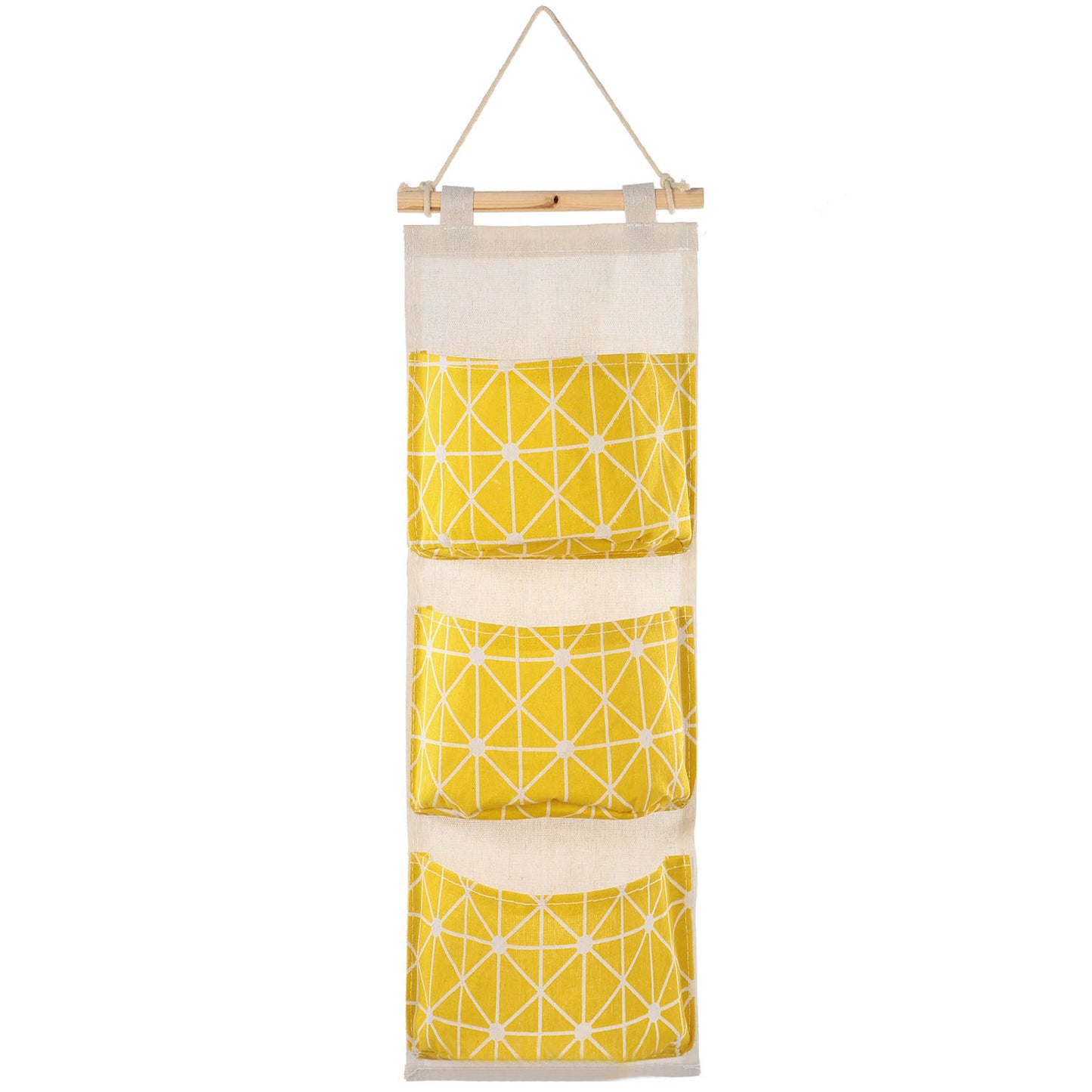 US Local 1 Pc Wall Mounted Storage Bag Door Closet Hanging Storage Bag Organizer Waterproof 3 Pockets Pouch