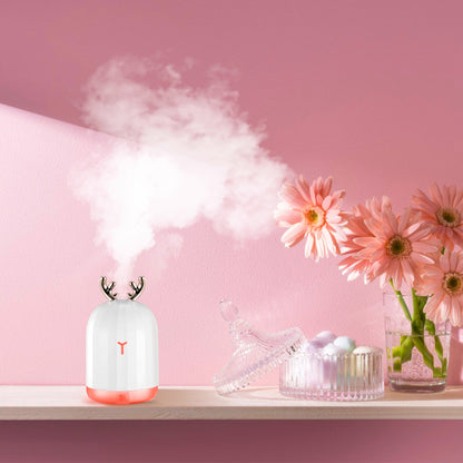 US Local 1Pc 220ml Cool Mist Humidifier Ultrasonic Air Diffuser Atomizer With 7 Color Breathing Lights Auto Off Office Home Yoga