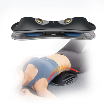US Local Kneading Electric Lumbar Heat Traction Back Massager Lumbar Massage Back Stretcher