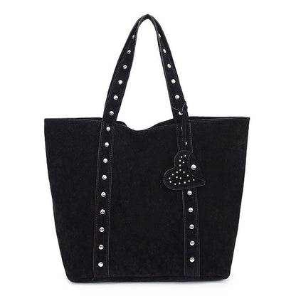Special-interest Design Rivet Hand-carrying Tote Bag Fashion Commuter Shoulder Underarm Bag