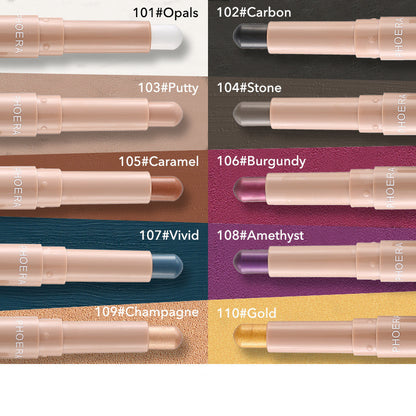 US Local New Monochrome Lipstick Eyeshadow Stick Makeup