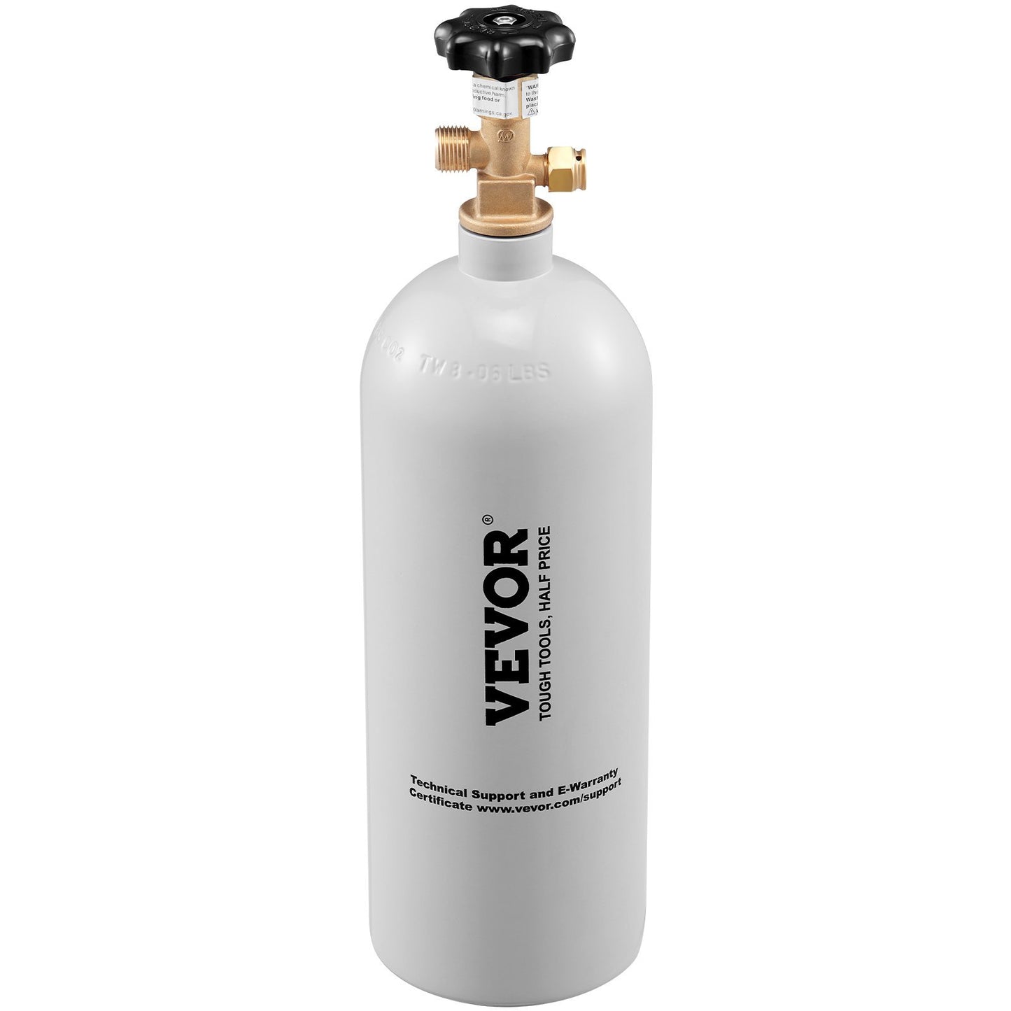 US Local VEVOR 5 Lbs CO2 Tank Aluminum Gas Cylinder, Brand New CO2 Cylinder With Gray Spray Coating, CO2 Tank With CGA320 Valve, For Draft Soda Beer