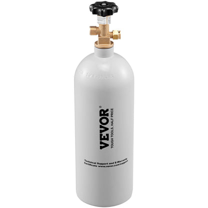 US Local VEVOR 5 Lbs CO2 Tank Aluminum Gas Cylinder, Brand New CO2 Cylinder With Gray Spray Coating, CO2 Tank With CGA320 Valve, For Draft Soda Beer