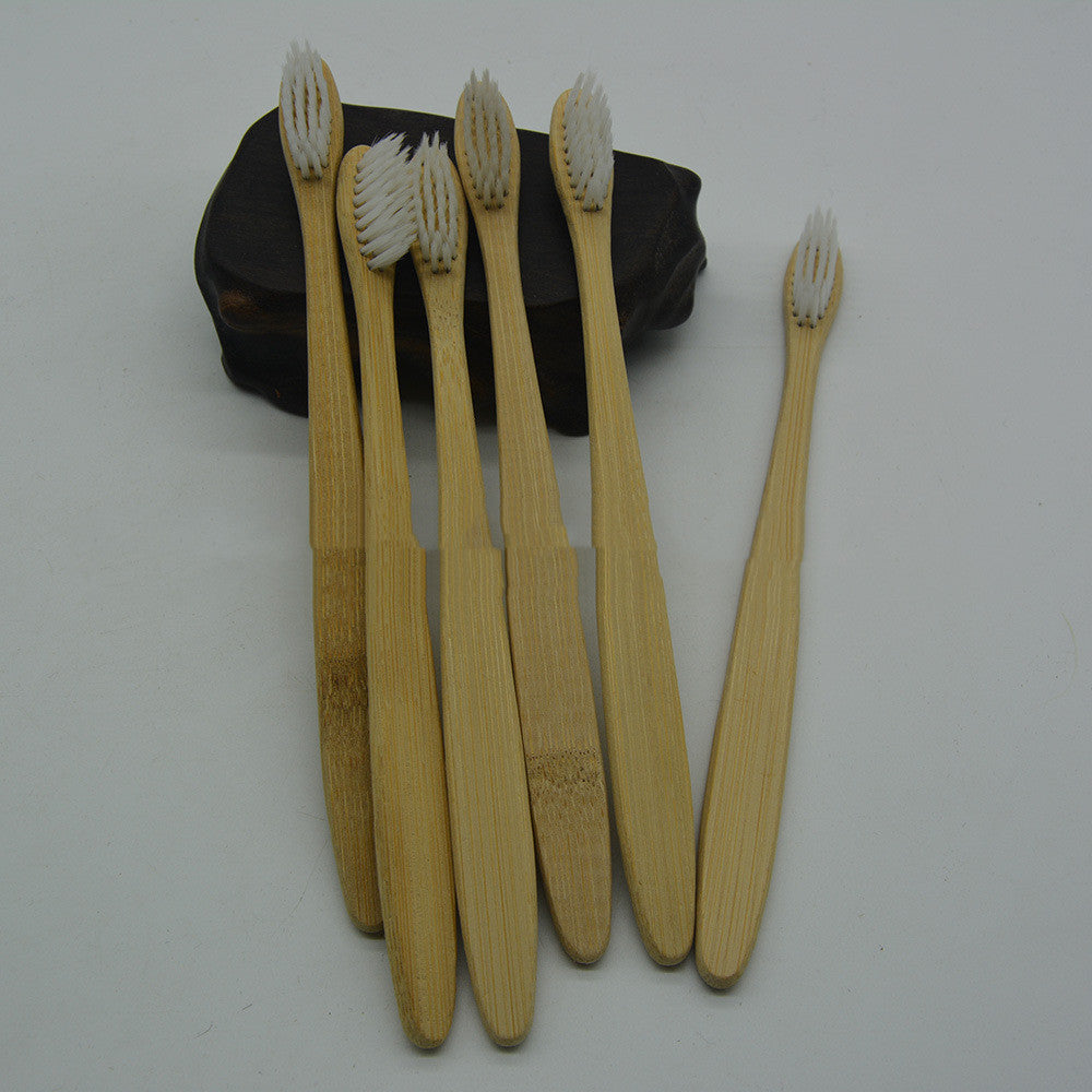 Bamboo Toothbrush Healthy Soft Toothbrush 10-color Packaging