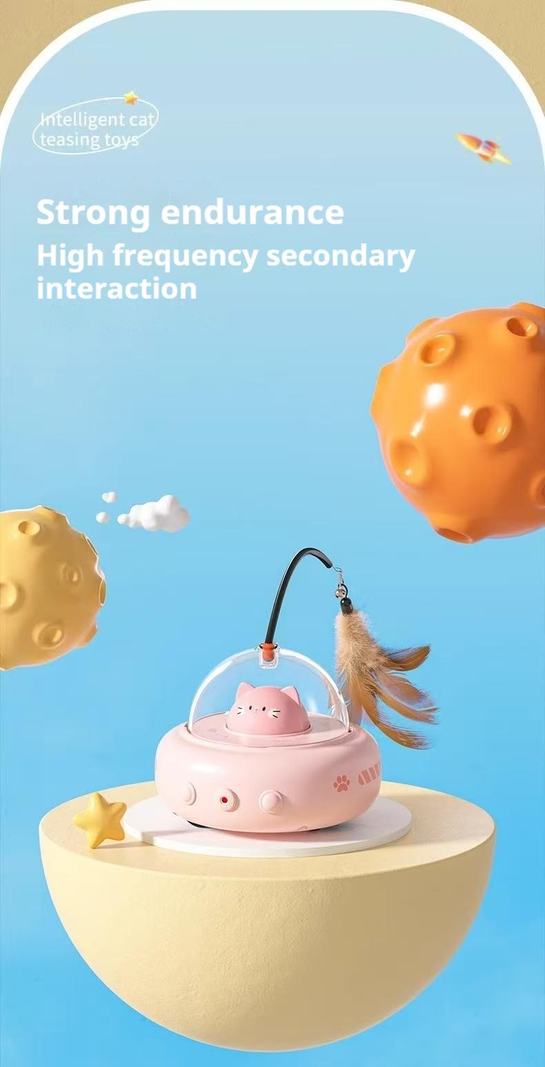 US Local Smart Electric Cat Car With Automatic Laser Pointer - Cat Fun, Energy-Saving Product