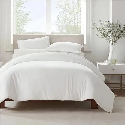 US Local Serta Simply Clean Solid Duvet Cover Twin