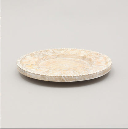 US Local Handcrafted 13 Wood Charger Plate   Wooden Dinning Placemat Artisan Wood Tableware