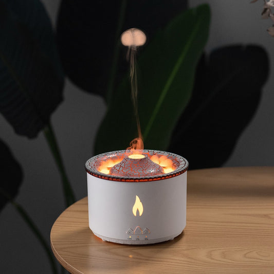 USA Local New Two-color Spray Ring Volcano Humidifier