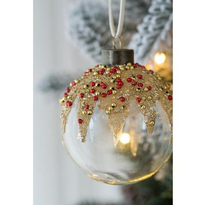 US Local D3 Christmas Ball Ornaments, Glass Decorative Hanging Ball Christmas Tree Ornaments For Holiday Party Decorations, Set Of 12