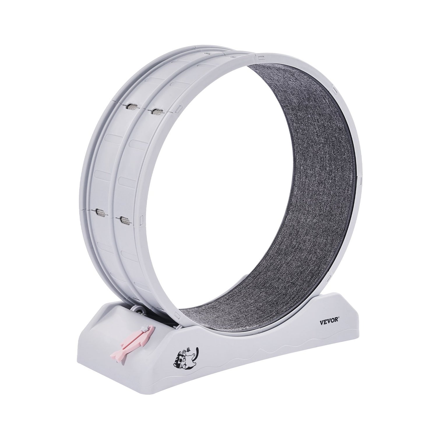 US Local Cat Exercise Wheel 31.5 In Large Indoor Cat Running Wheel Treadmill White