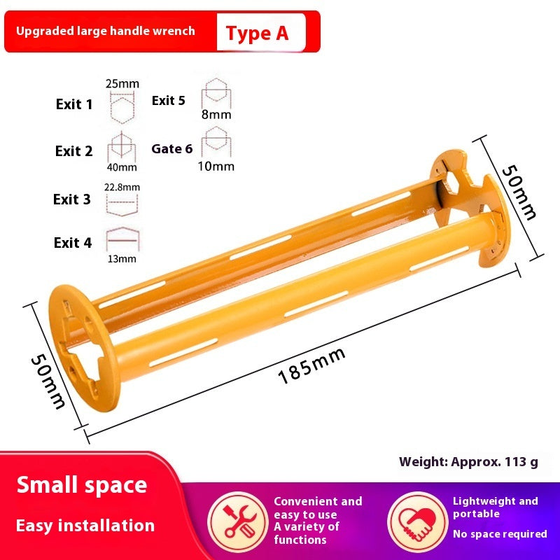 Multifunctional Kitchen And Bathroom Wrench Sink Faucet Four Claw Base 4 Points 6 Points Angle Valve Nut