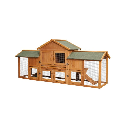 US Local Oversized Rabbit Cage With 2 Running Spaces Small Animal Habitat