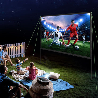 US Local VEVOR Projector Screen With Stand, 120 Inch 4K 1080 HD Outdoor Movie Screen With Stand, Wrinkle-Free Projection Screen With Bar Feet And Carry Bag, For Home Theater Cinema Backyard Movie Night