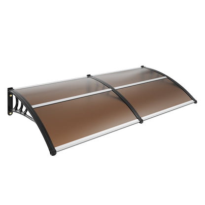 US Local VEVOR Window Door Awning Canopy , UPF 50 Polycarbonate Entry Door Outdoor Window Awning Exterior, Front Door Overhang Awning For Sun Shutter, UV, Rain, Snow Protection, Hollow Sheet