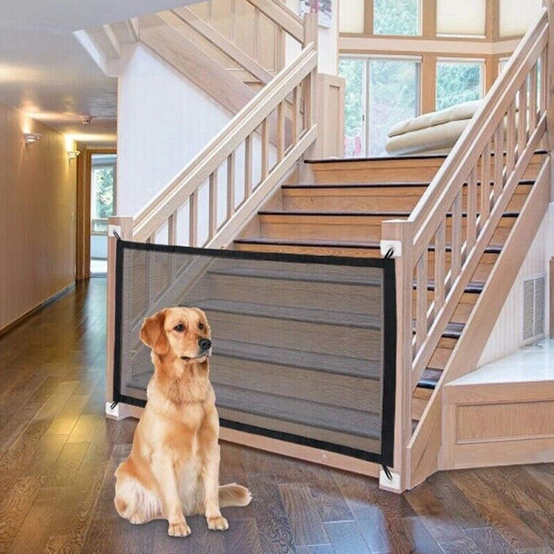 UK Local Pet Isolation Mesh No Drilling Safety Fences Net Portable Dog Cat Stair Door