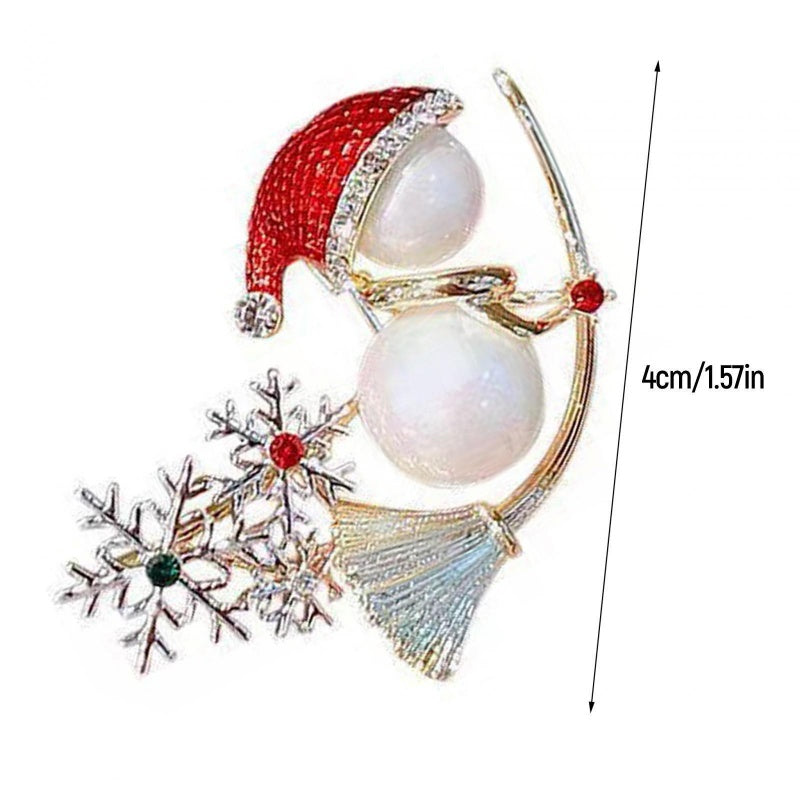 US Local Women's Christmas Brooch Pin Birthday Gift Daily Decoration Holiday Use