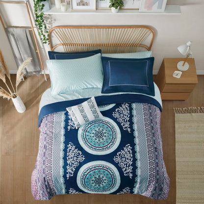 US Local Queen Boho Comforter Set With Bed Sheets