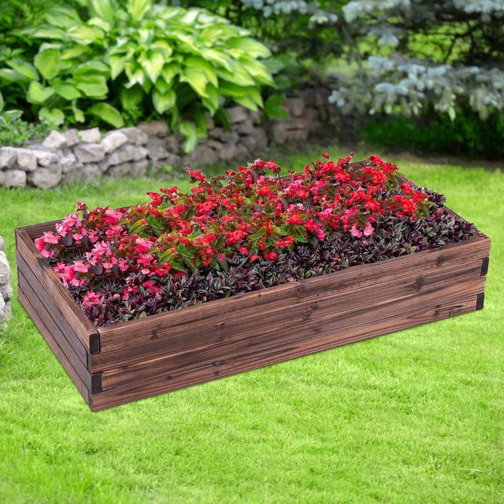 US Local Elevated Wooden Garden Planter Box Bed Kit