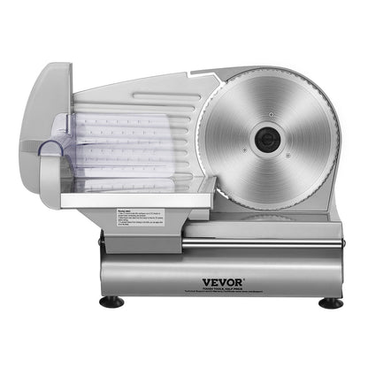 US Local VEVOR Meat Slicer, 180W Electric Deli Food Slicer With  SUS420 Stainless Steel Blade And Blade Guard,  Adjustable Thickness For Home Use, Easy To Clean, Cut Meat, Bread, Ham And Cheese