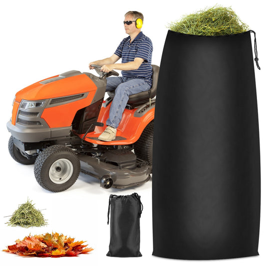 US Local 1Pc Lawn Tractor Leaf Bag 54 Cubic Feet Standard Garden Waste Collecting Bag With 112in Opening For Riding Lawn Mower Rubbish Bag Outdoor