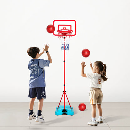US Local Kids Basketball Hoop Height Adjustable Portable Basketball Court For Kid Outdoor