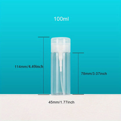 US Local 6pcs Portable Travel Push Pump Dispenser Bottle  Empty Mini Travel Size Bottle For Toner And Makeup Remover