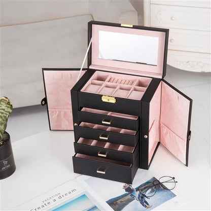 US Local Double Opening 5-layer Jewelry Storage Box