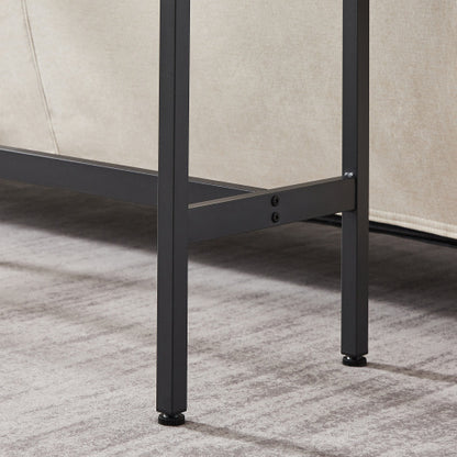 US Local Bar Table Set With 2 Bar Stools PU Soft Seat With Backrest, Grey