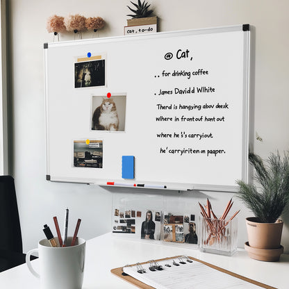 US Local Magnetic Dry Erase Board  36 X 24 Inches White Board For Home Office School,Sliver Reinforced Aluminum Frame