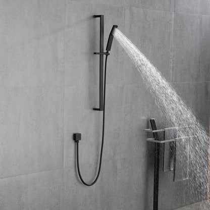 US Local Environmentally Friendly Handheld Showerhead With 28 Inch Slide Bar And 59 Inch Hose