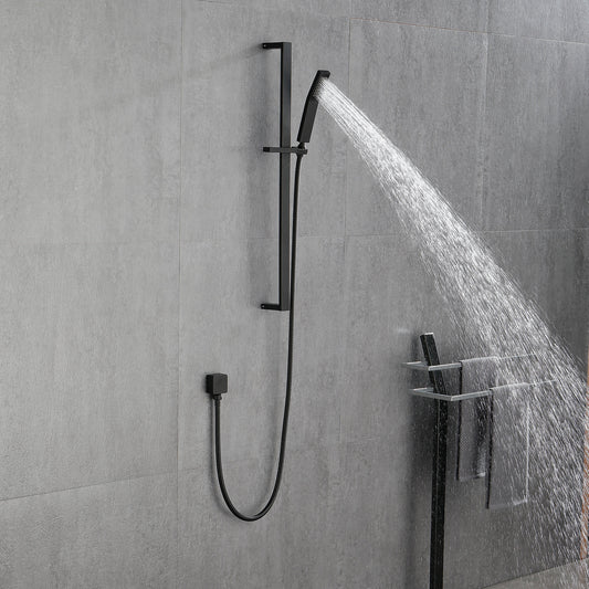 US Local Environmentally Friendly Handheld Showerhead With 28 Inch Slide Bar And 59 Inch Hose