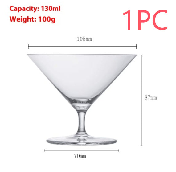 Fine Rod Champagne Drink SUNFLOWER Ice Cream High Leg Thin Wall Red Wine Cup