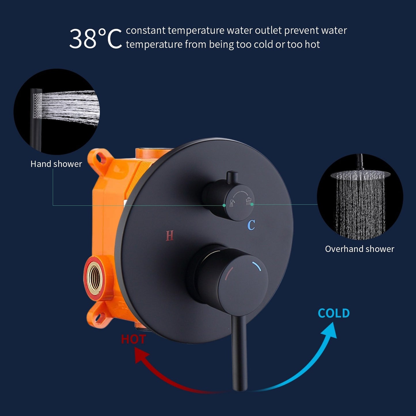 US Local Metal Shower Set