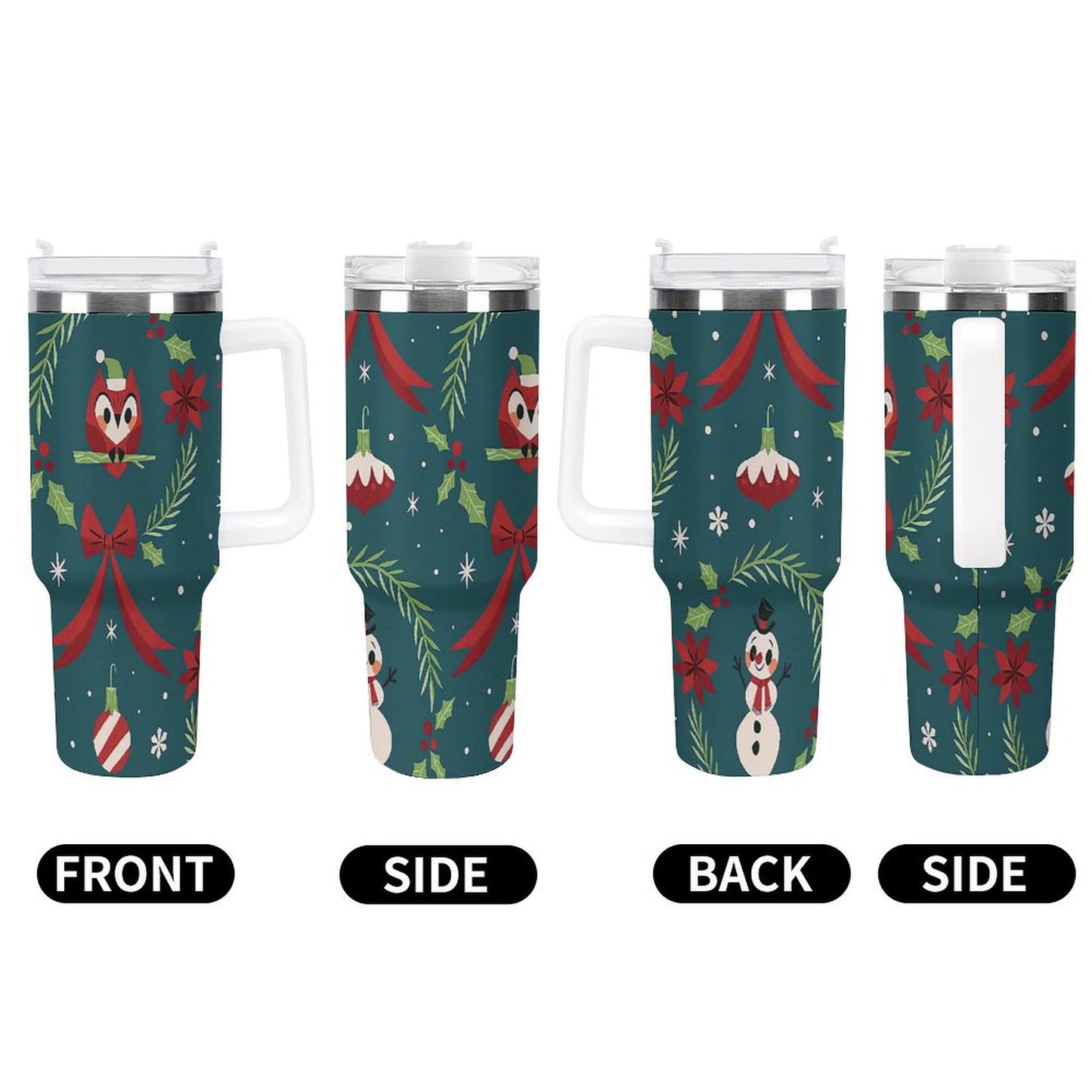 PHDT00080 POD US Local Tumbler 40 oz Large Capacity Car Cup Christmas Snowman Gift