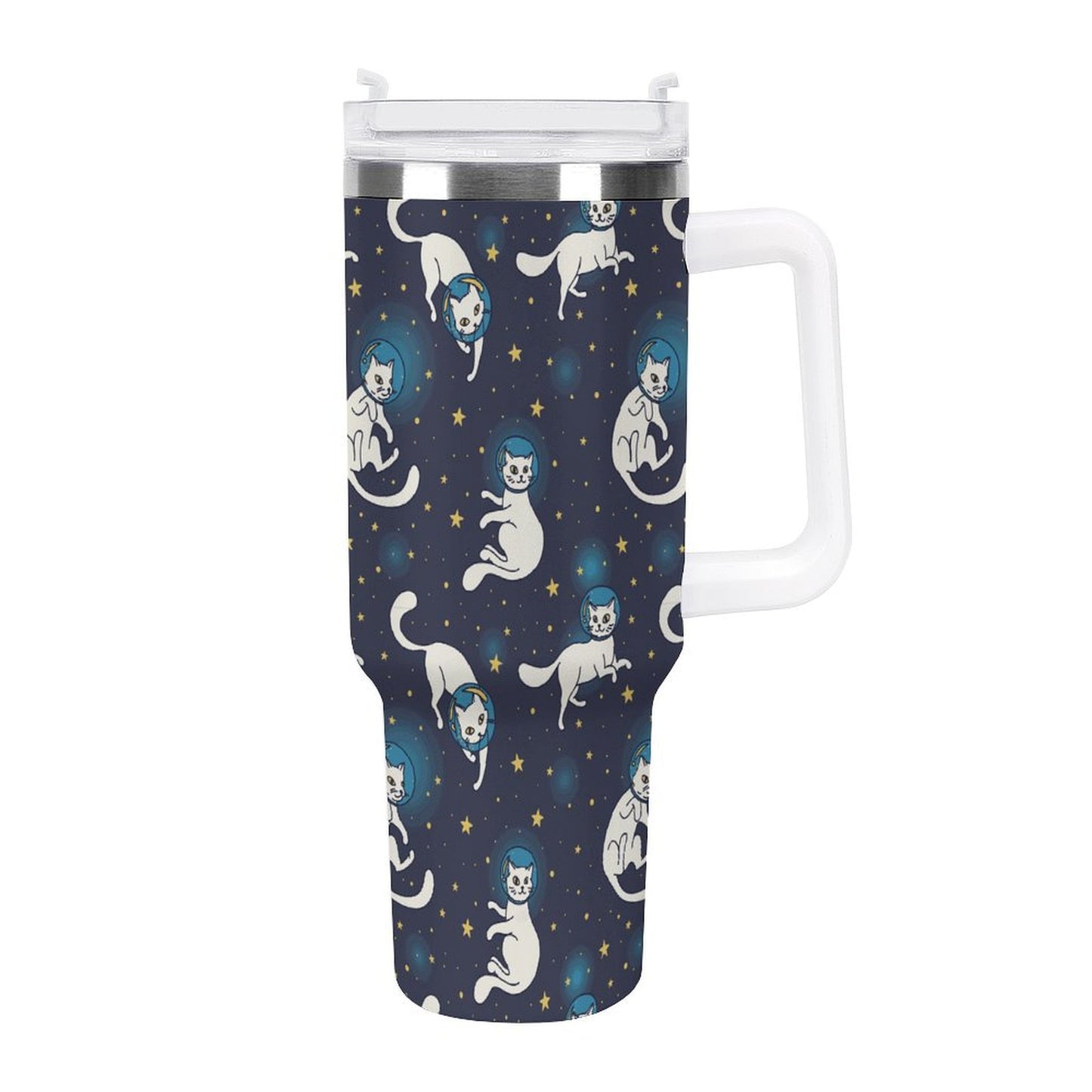 PHDT00455 POD US Local Tumbler 40 oz Large Capacity Car Cup Starry Sky, Cat, Universe