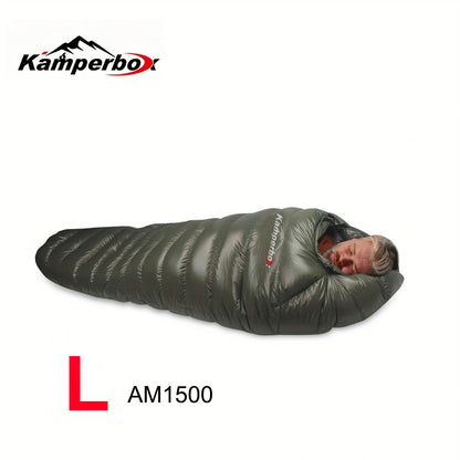 US Local Kamperbox Outdoor Down Sleeping Bag Winter Warm And Waterproof Outdoor Sleeping Bag Camping Tourism Down Sleeping Bag