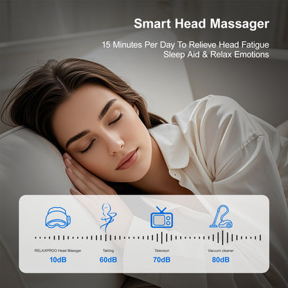 US Local Smart Head Massager With Eye Relief & Heating Function